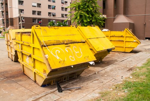 Construction site waste removal in Herne Hill