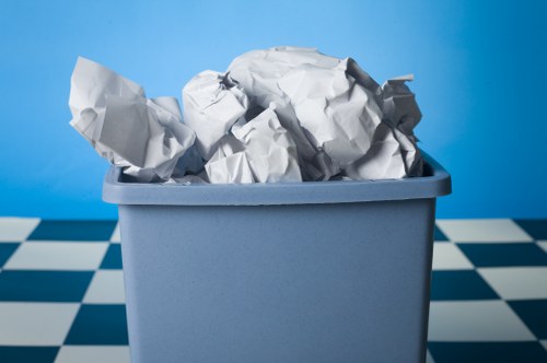 Satisfied customers with their skip hire